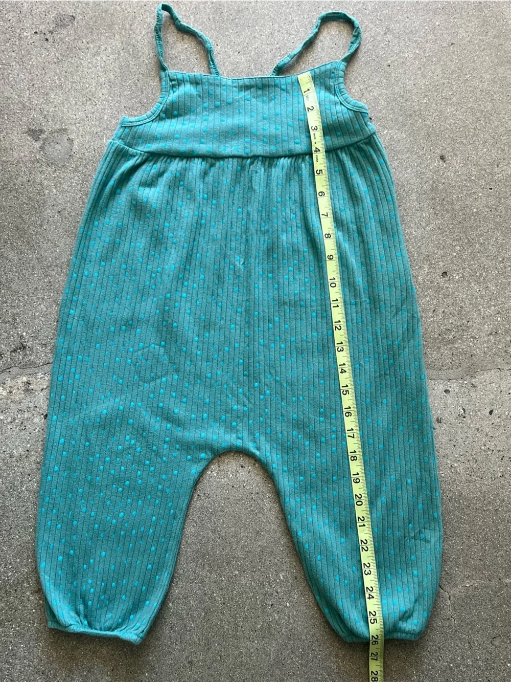 4T Kate Quinn Turquoise Ribbed One-Piece Bodysuit